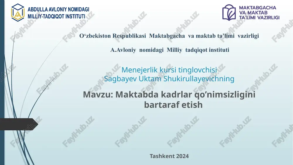maktabdakadrlarqo’nimsizligi — PPTX