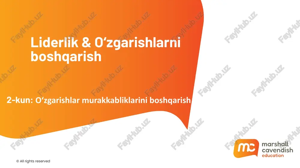 o‘zgarishlarniboshqarish — PPTX