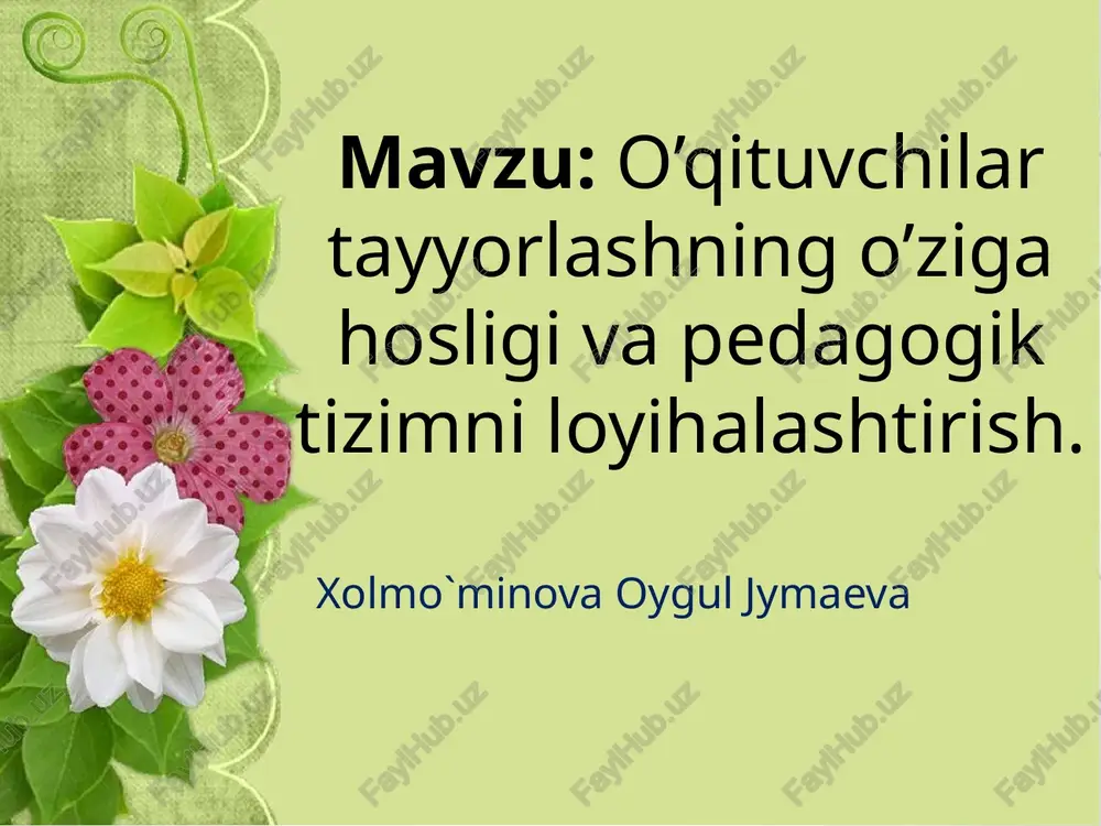 kadrlar tayyorlash milliy dasturi — PPTX
