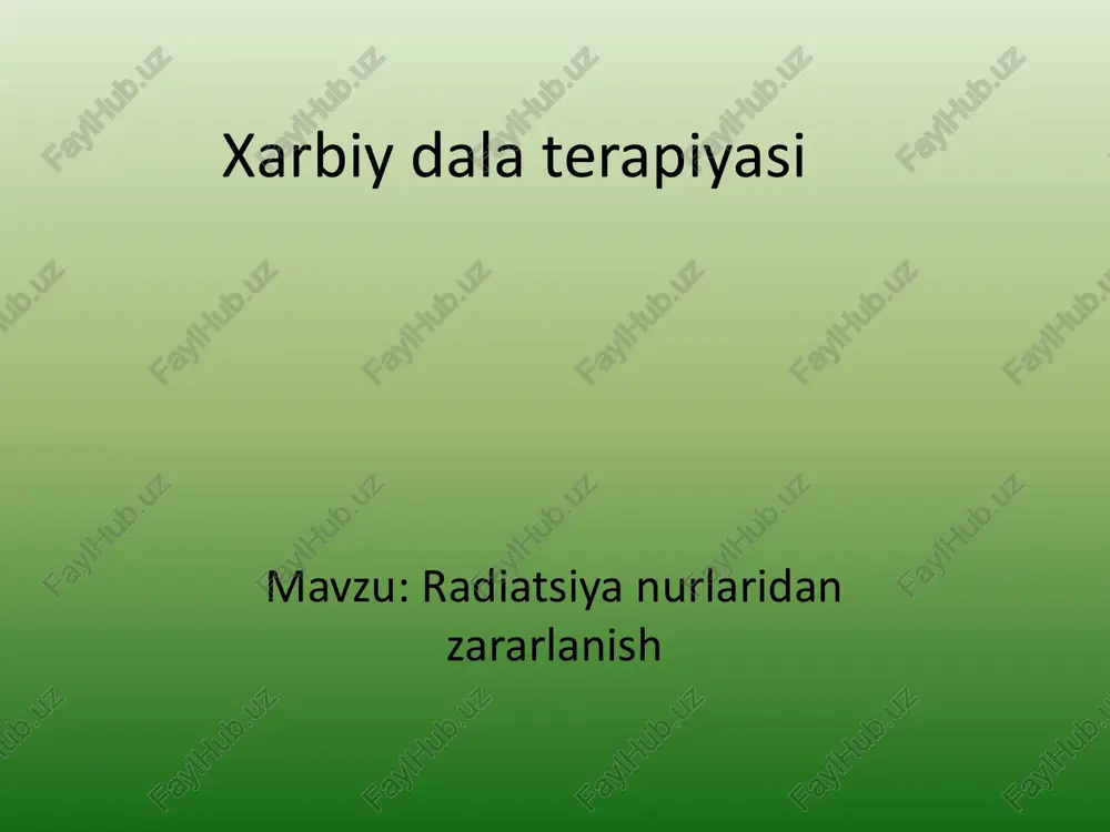 xarbiydalaterapiyasi — PPTX