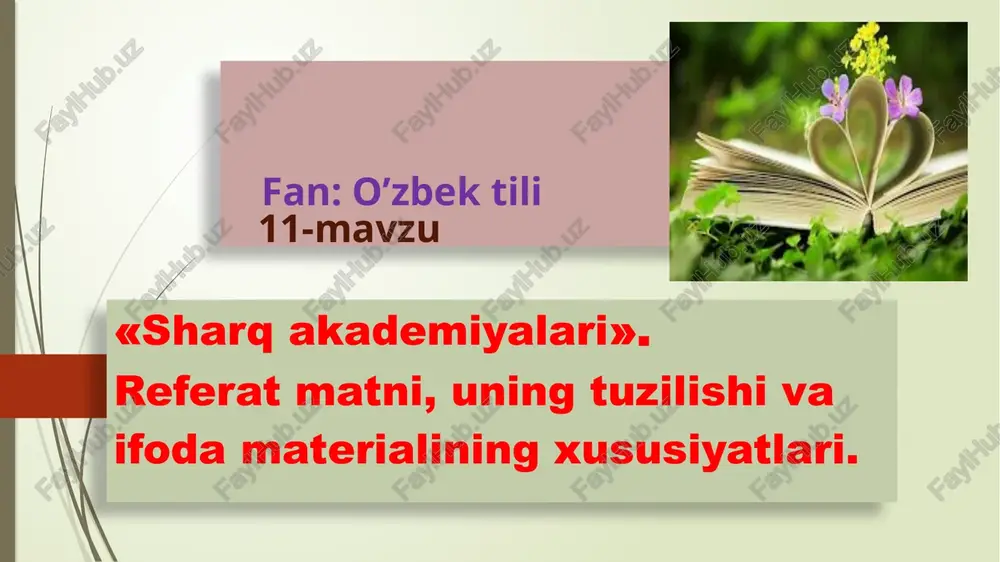 o’zbektili 11-mavzu — PPTX