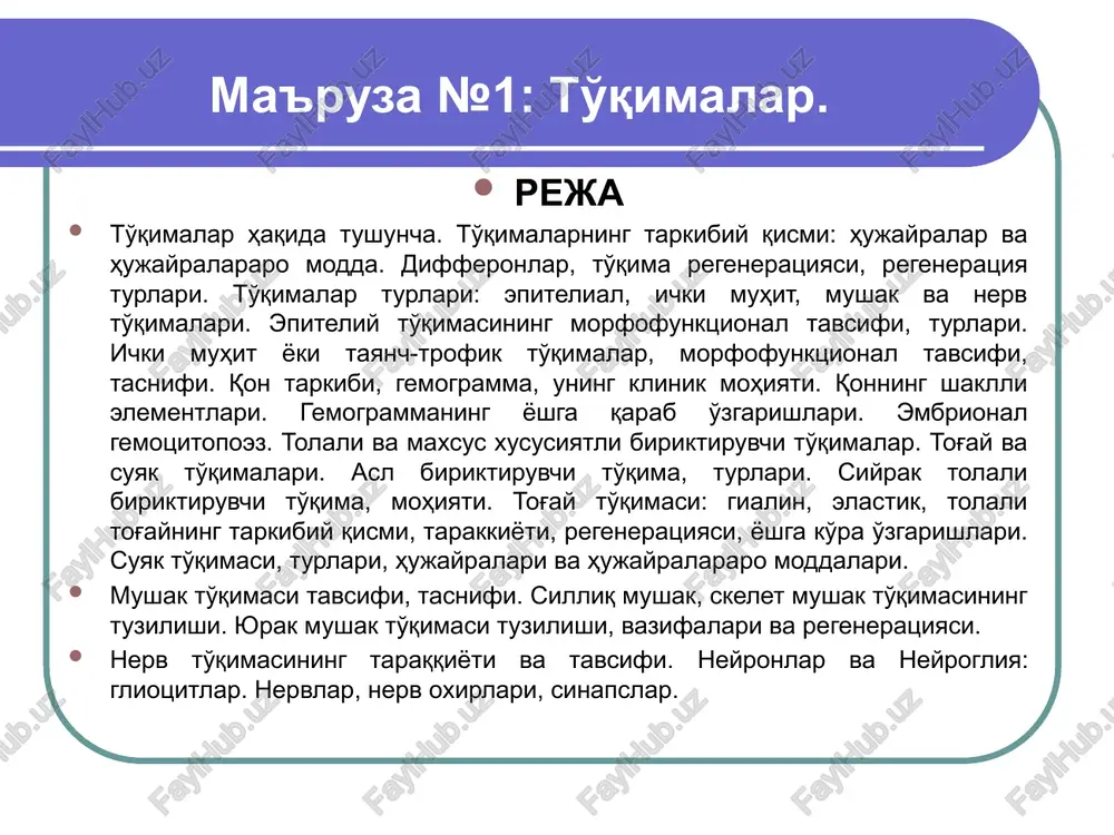 to'qimalar — PPTX