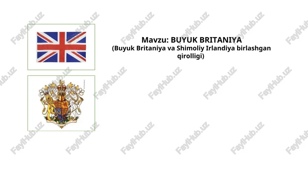 buyuk britaniya — PPT