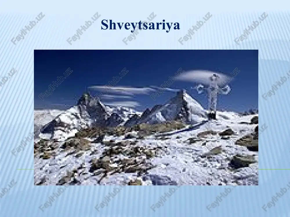 shveytsariya xaritasi — PPTX