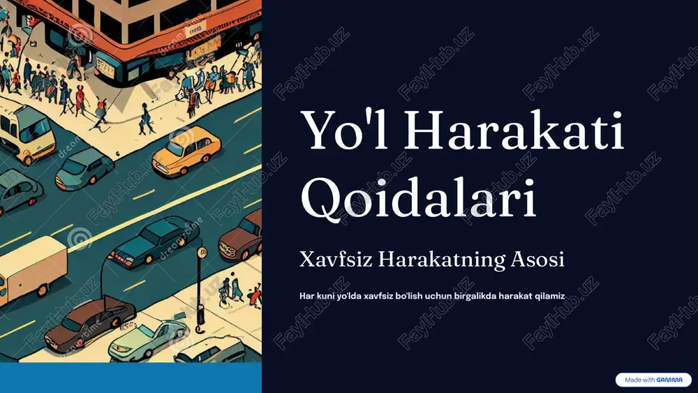 yol harakati qoidalari pptx — PPTX