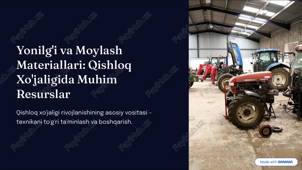 yo'ilgi va moyla materiallari — PDF