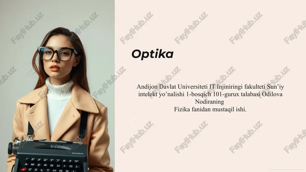 optika — PPTX
