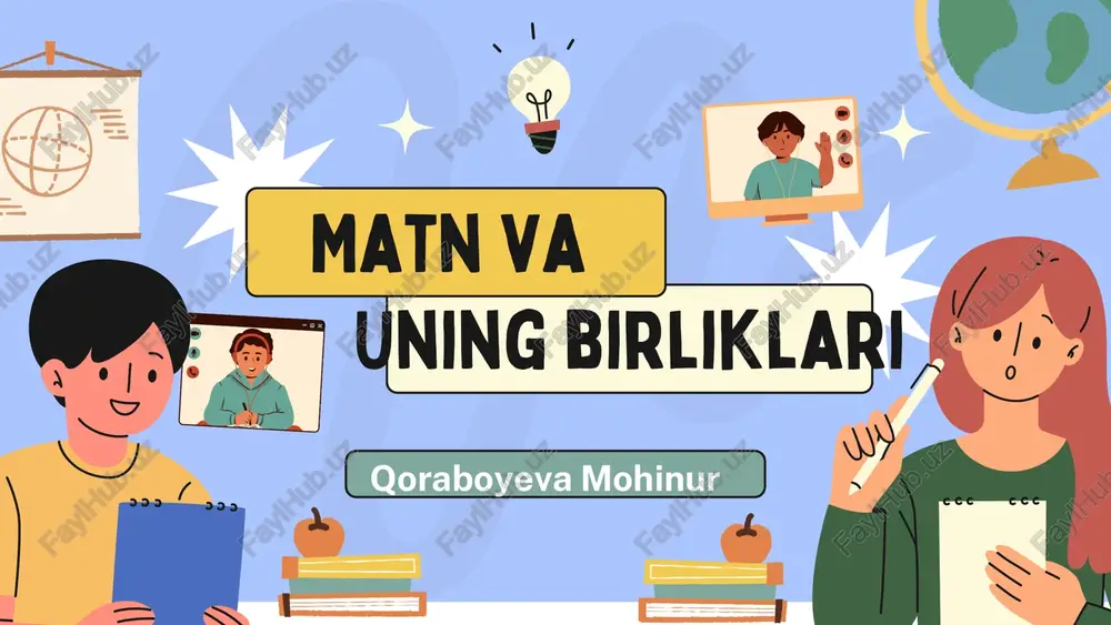 matn va uning birliklari — PDF