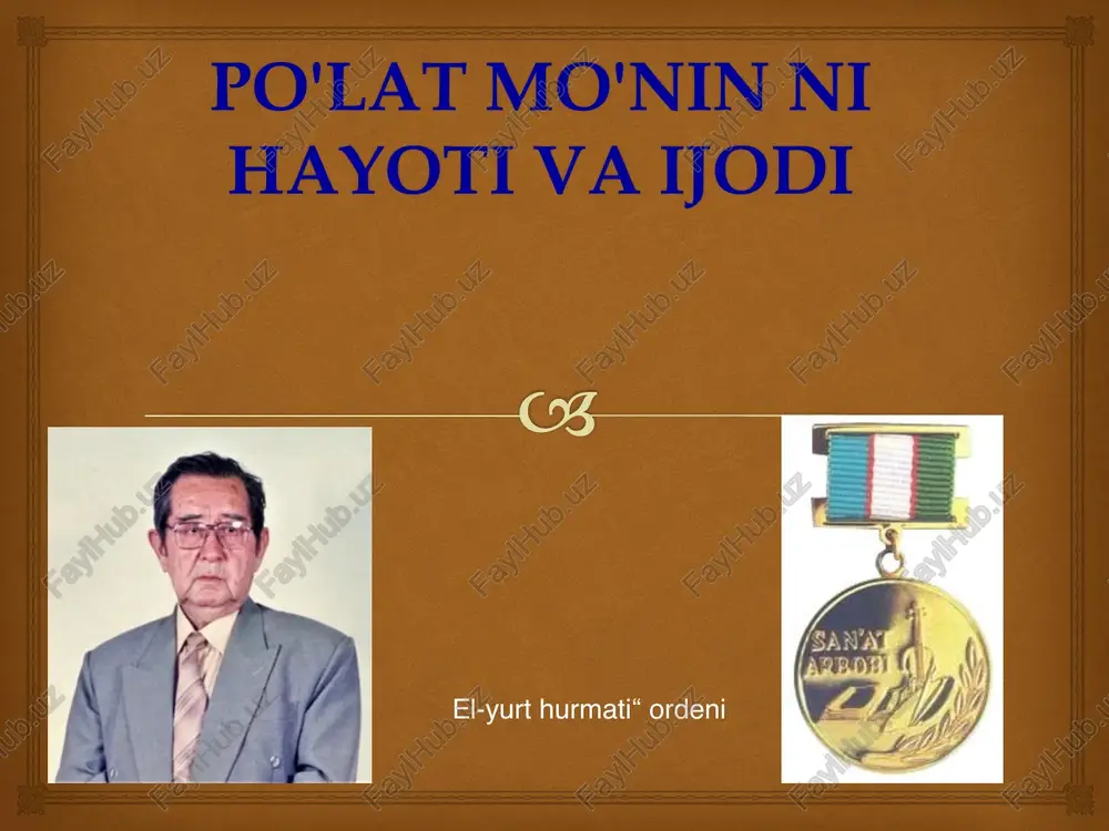 po'lat mo'min — PDF