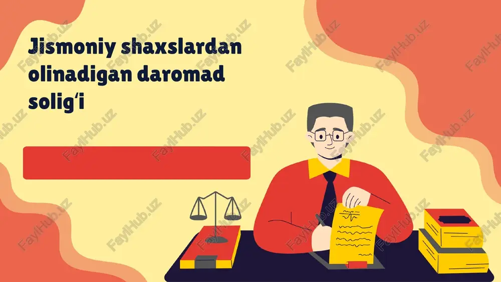 jismoniy shaxslardan olinadigan daromad soligʻi — PPTX
