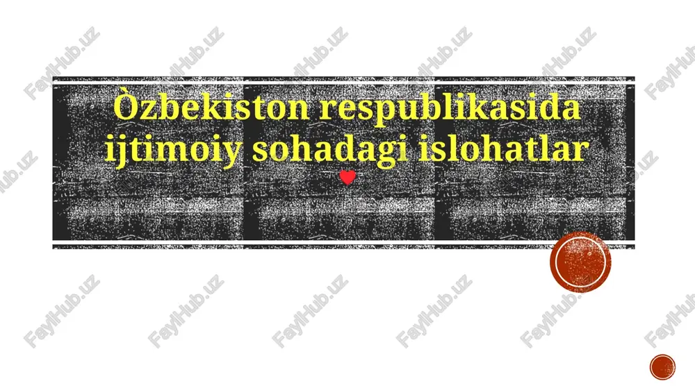 matbuot erkinligi va shaffoflik — PPTX