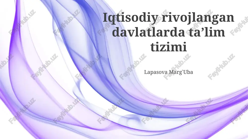 ta'limda texnologiya integratsiyasi — PPTX