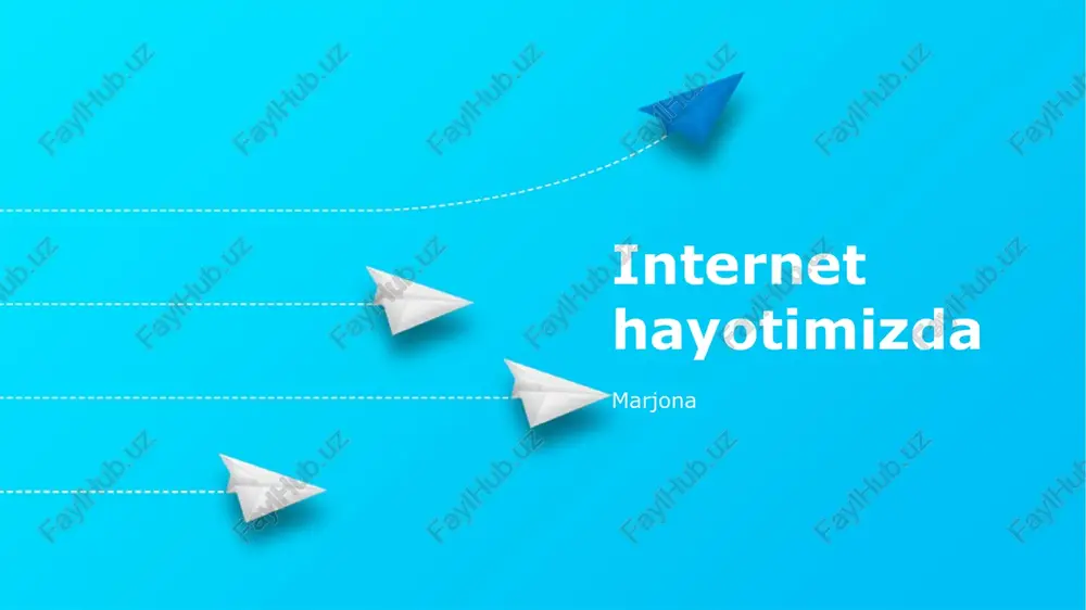 internetning jamiyatga ta'siri — PPTX