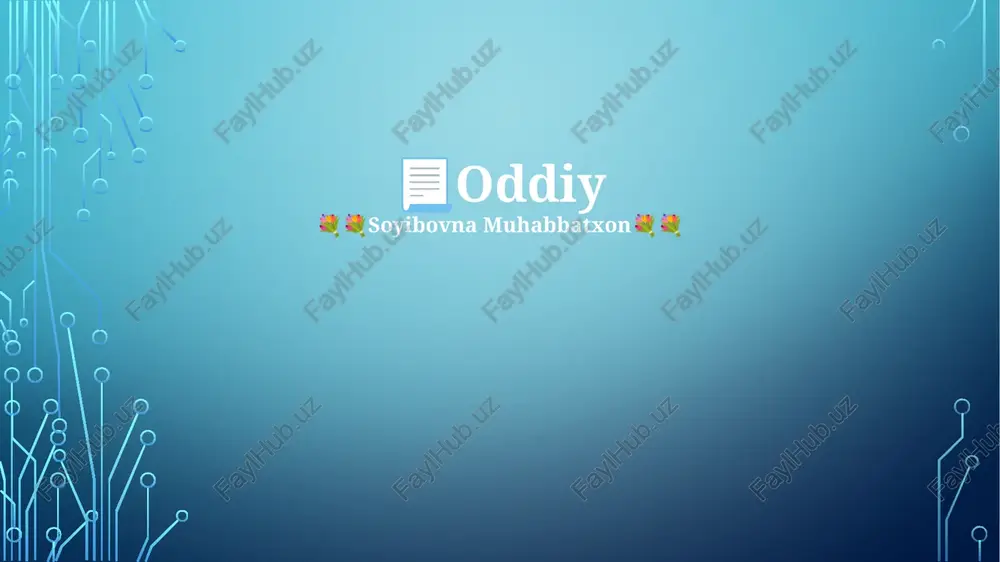 oddiy — PPTX
