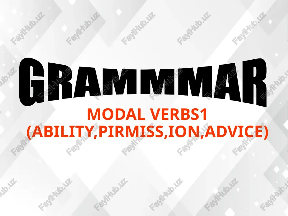 modal verbs1(ability,pirmiss,ion,advice) — PPT
