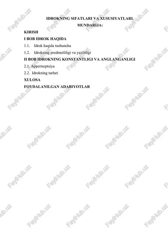 idrokning sifatlari va xususiyatlari — DOCX