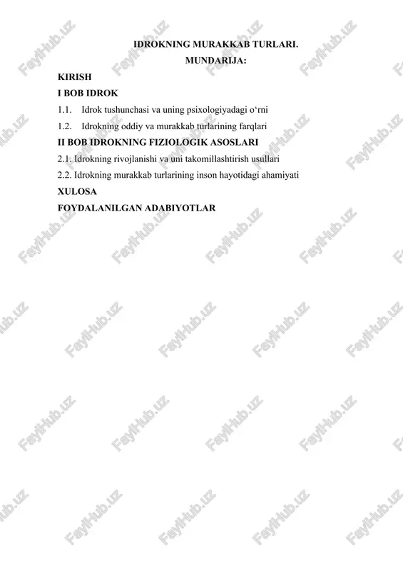 idrokning murakkab turlari — DOCX