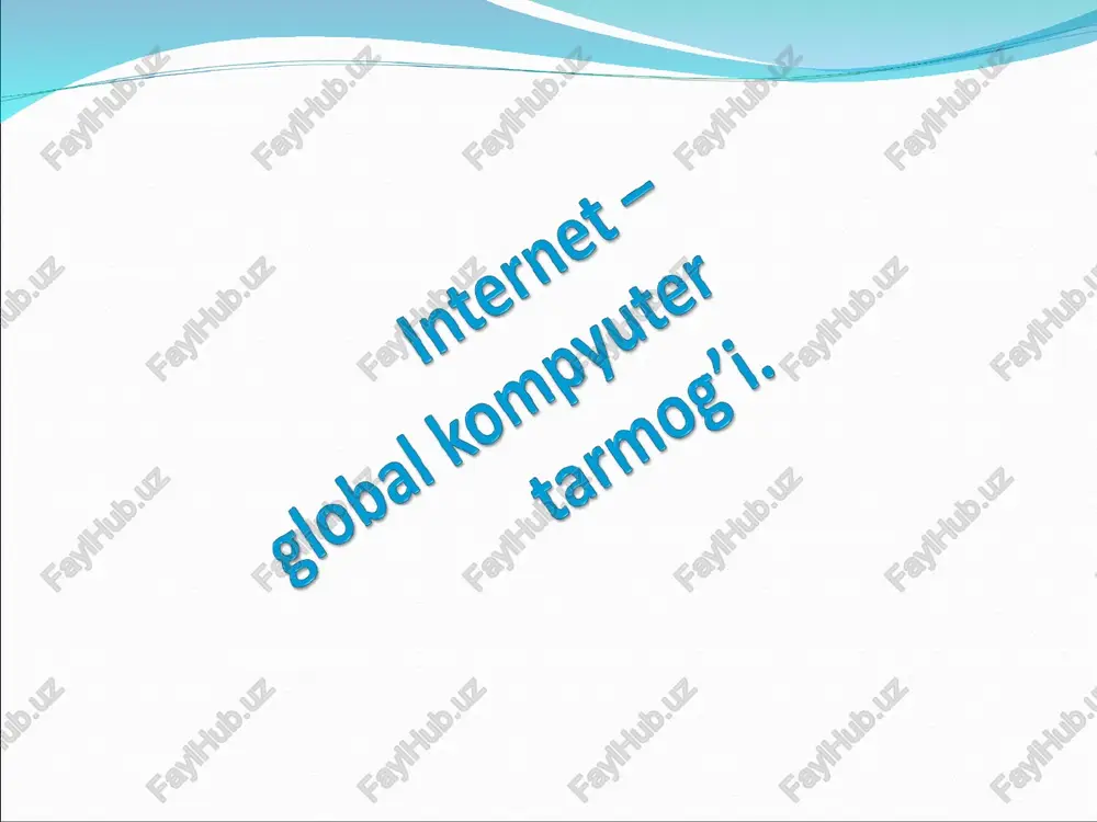 internet — PPT