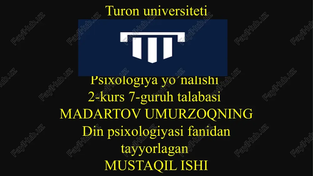 psixologiyayo’nalishi — PPTX