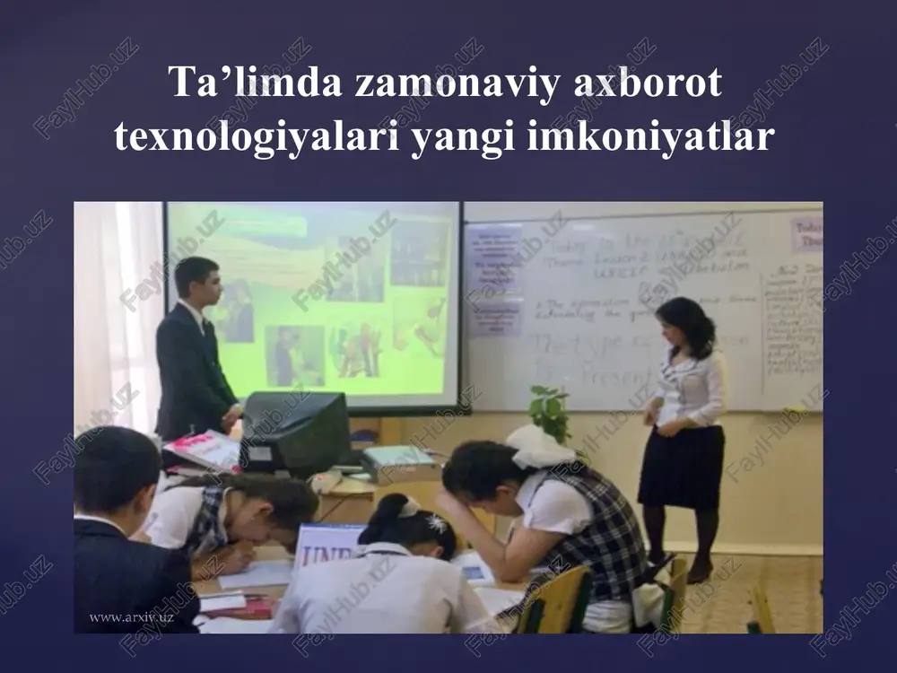 zamonaviy axborot texnologiyalari — PPT
