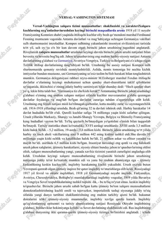 versal-vashington sistemasi — DOCX
