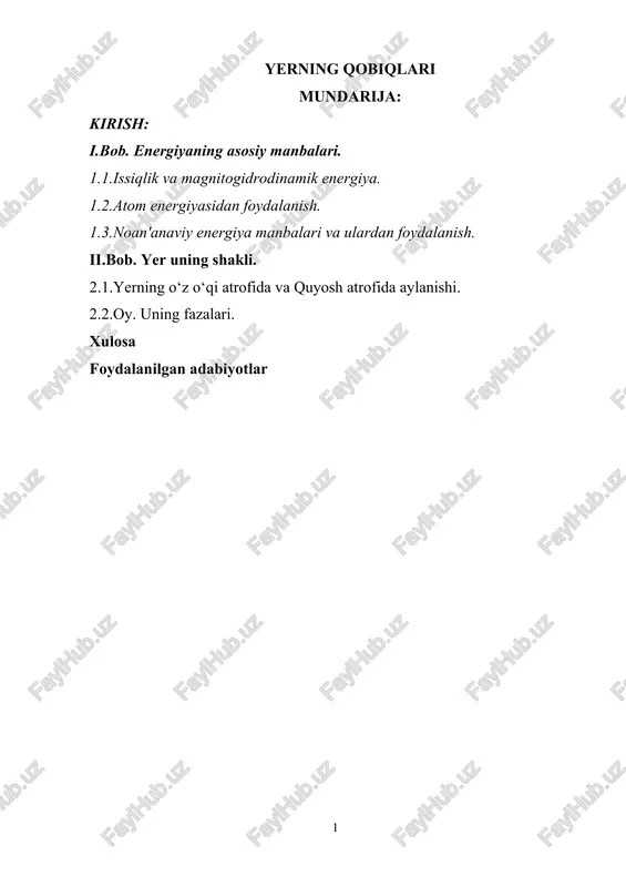 yerning qobiqlari — DOCX