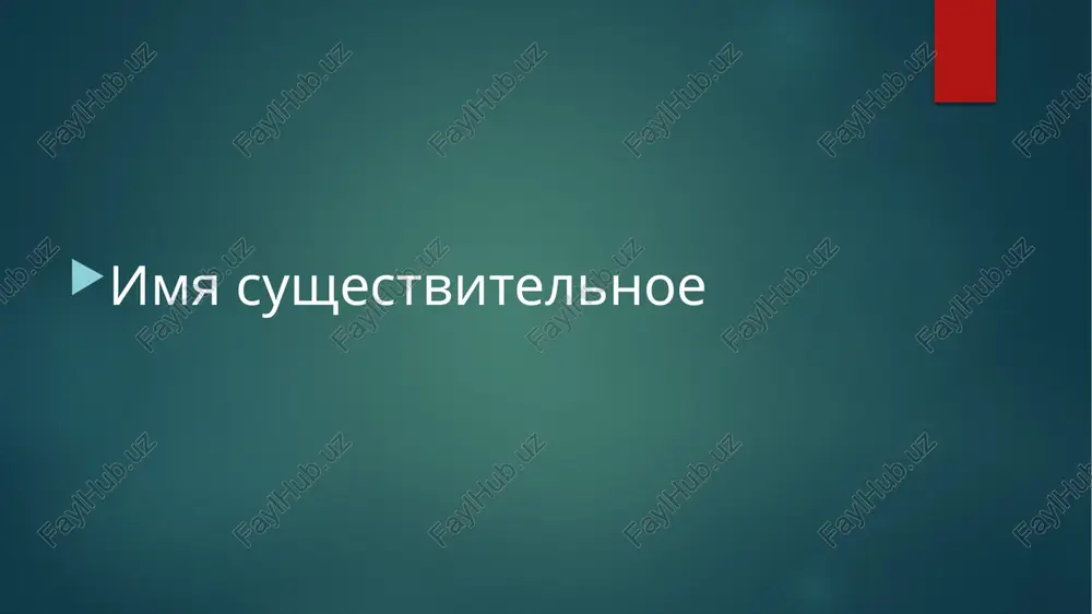imya sushestvitelnoe — PPTX
