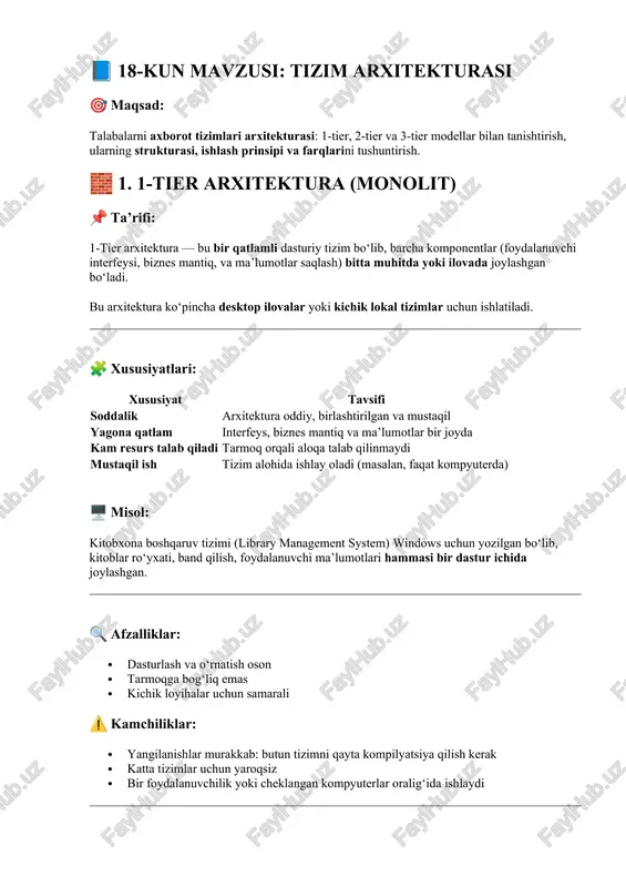 tizim arxitekturasi — DOCX