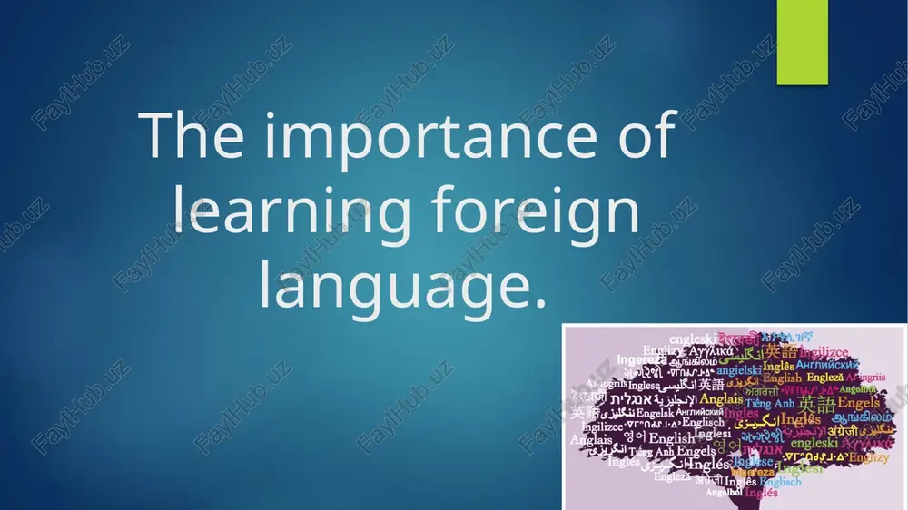 importance of learning foreign language — PPT