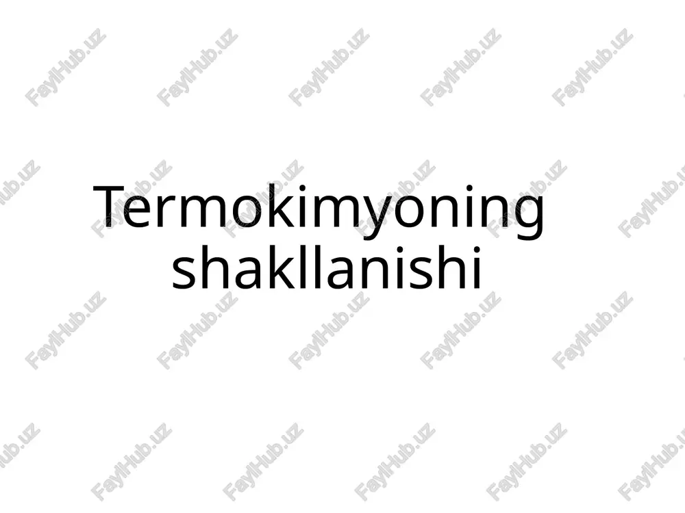 termokimyon — PPTX