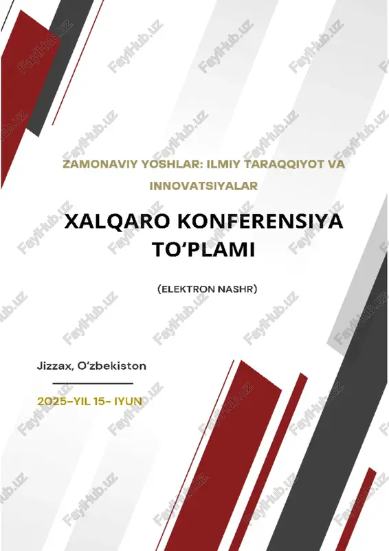 zamonaviy yoshlar: ilmiy taraqqiyot va innovatsiyalar — PDF