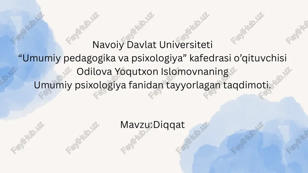 umumiypsixologiyafanidantayyorlagantaqdimoti — PPTX