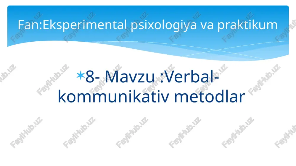 verbal-kommunikativmetodlar — PPTX