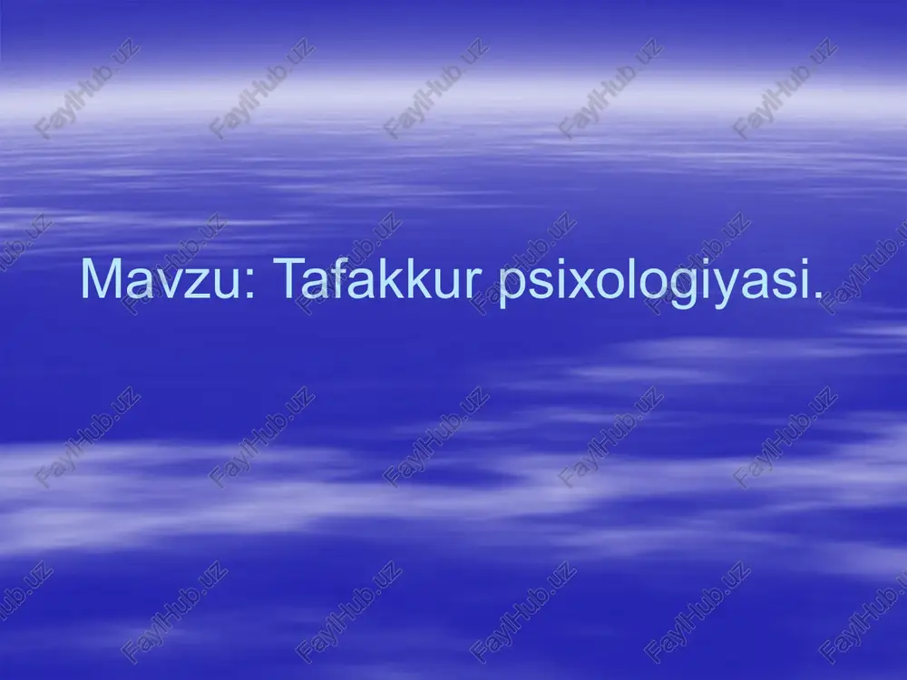 tafakkurpsixologiyasi — PPTX