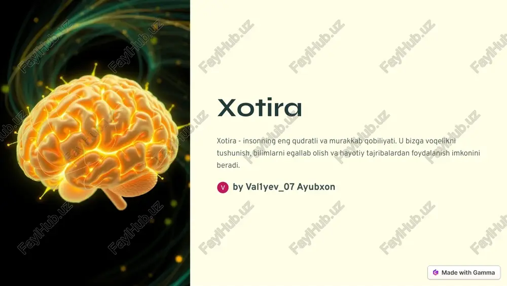 xotira — PDF