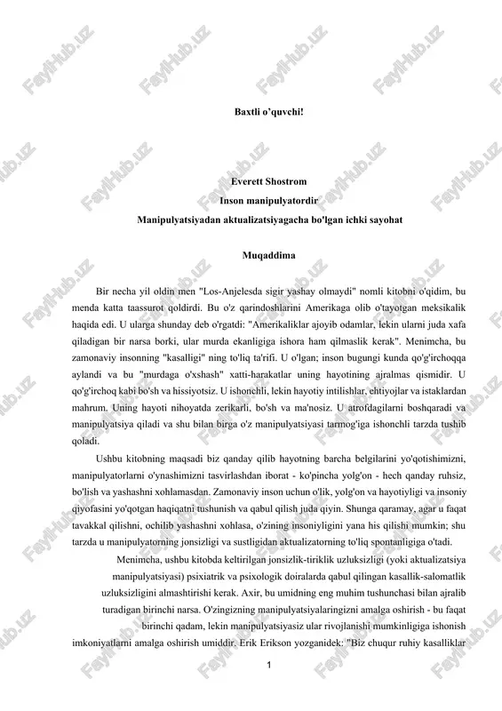 everet shostrum anti kornegi odam manipulyator — DOCX