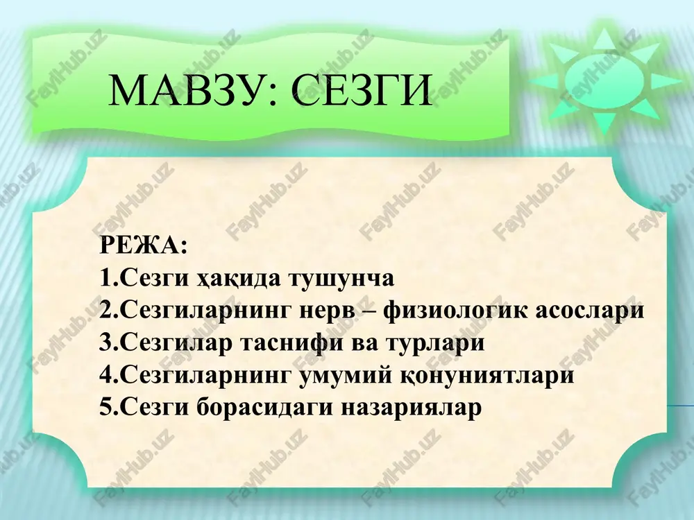 sezgi — PPTX