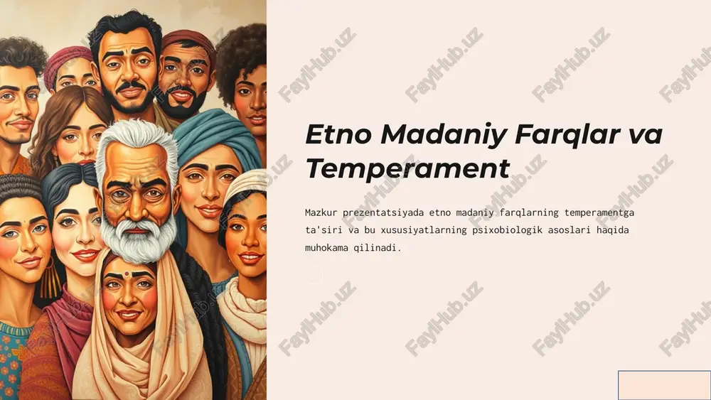 temperament: tushunchasi va xususiyatlari — PPTX