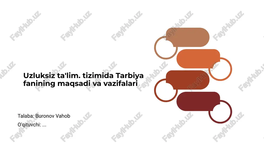 uzluksiz ta'lim tizimi — PPTX