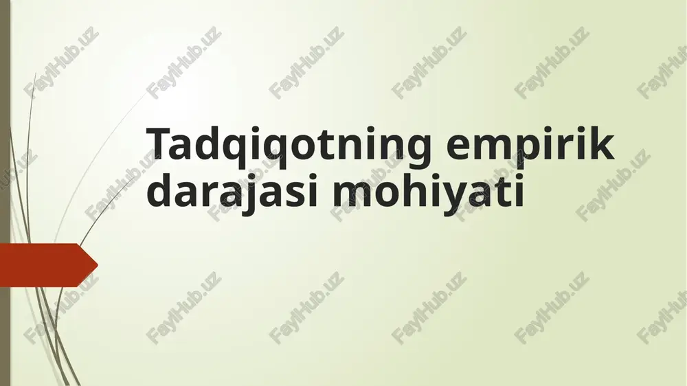 empirik daraja — PPTX