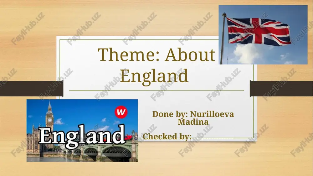 about england — PPTX