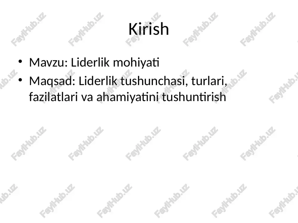 liderlik — PPTX