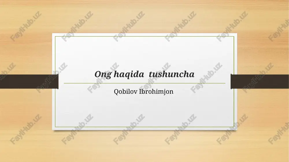 onghaqidatushuncha — PPTX