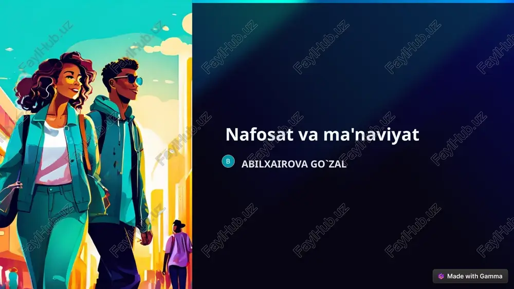 nafosat va ma'naviyat — PPTX