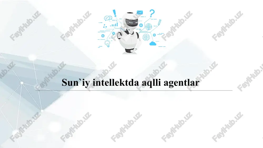 sun`iy intellekt daqiqi agentlar — PPTX