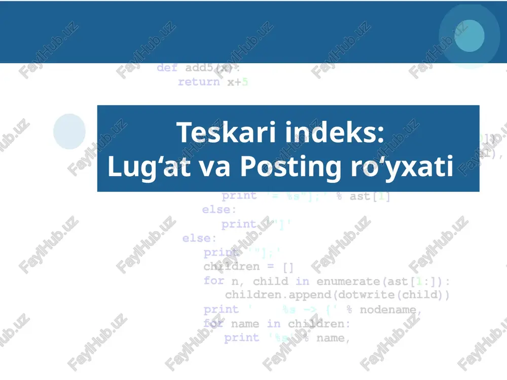 teskariindeks — PPTX