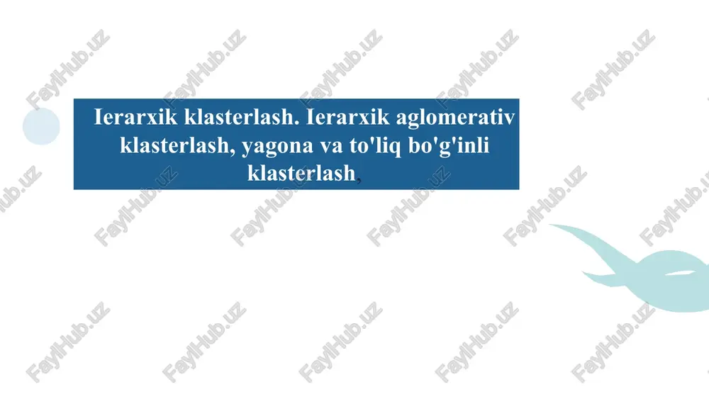 axborotlarni izlash va ajratibolish — PPTX