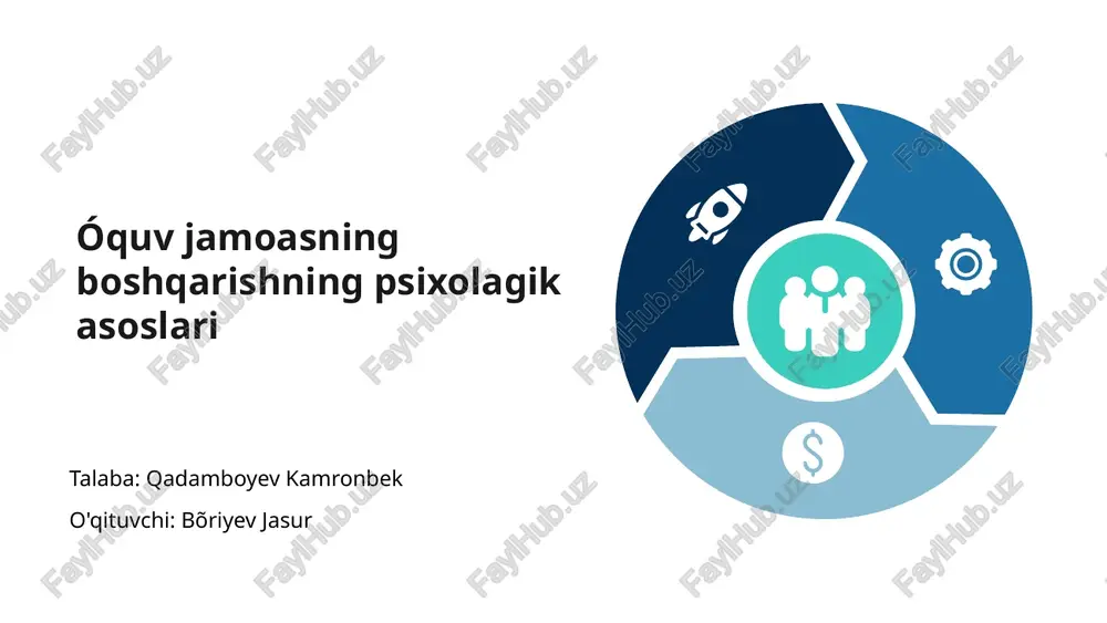 psixologik asoslar — PPTX