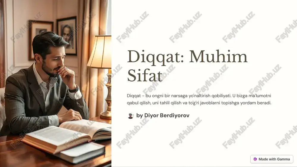 diqqatni rivojlantirish — PDF