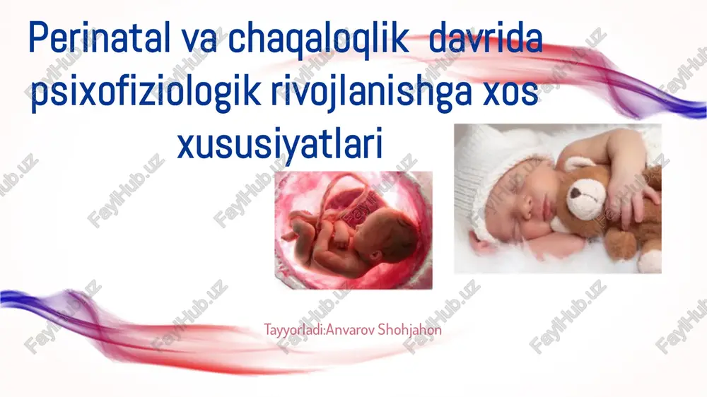 psixofiziologik rivojlanish — PDF